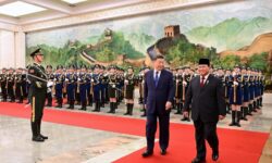 Presiden Xi Jinping Sambut Presiden Prabowo dengan Upacara Kenegaraan